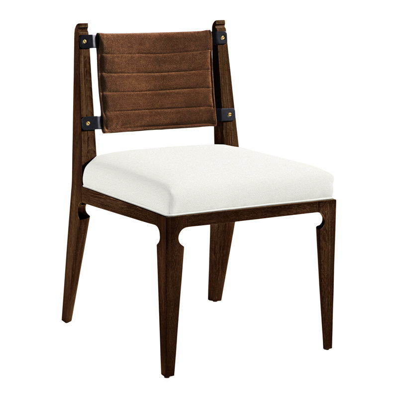 Thom Filicia Home Gifford Side Chair, Wrenn, Kempsey Sheepskin
