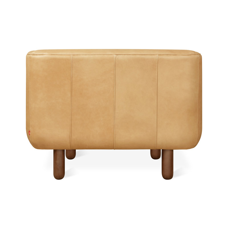 Beaconsfield Chair Canyon Whiskey Leather Walnut, Canyon Whiskey Genuine Leather