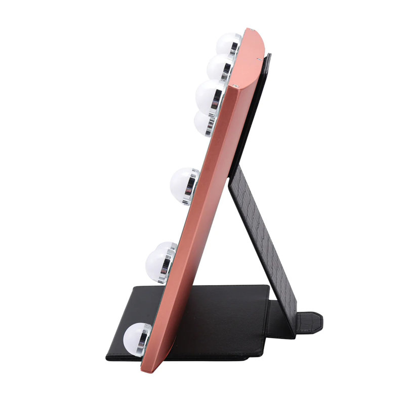 Miroir de maquillage Lumiere Touch Pad Plus, Or rose