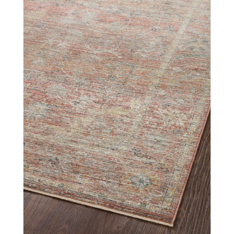 Sunset Multi Floral 5' x 7' Synthetic Area Rug