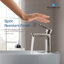 Robinet pour salle de bain à un trou en nickel brossé Blossom-36585962