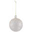 Ornement boule de Noël en verre irisé 3 "rose