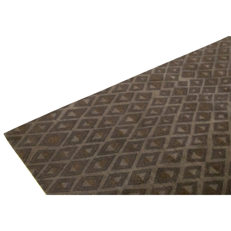 Hand Knotted Wool Area Rug in Black