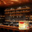 Grand support à vin mural à 4 niveaux, tablettes de bar avec lumières à DEL et porte-verre, tablettes flottantes en bois massif pour bouteilles de liqueur en fer, pour affichage mural complet de bar / restaurant (157,4 po / 400 cm)-133046500