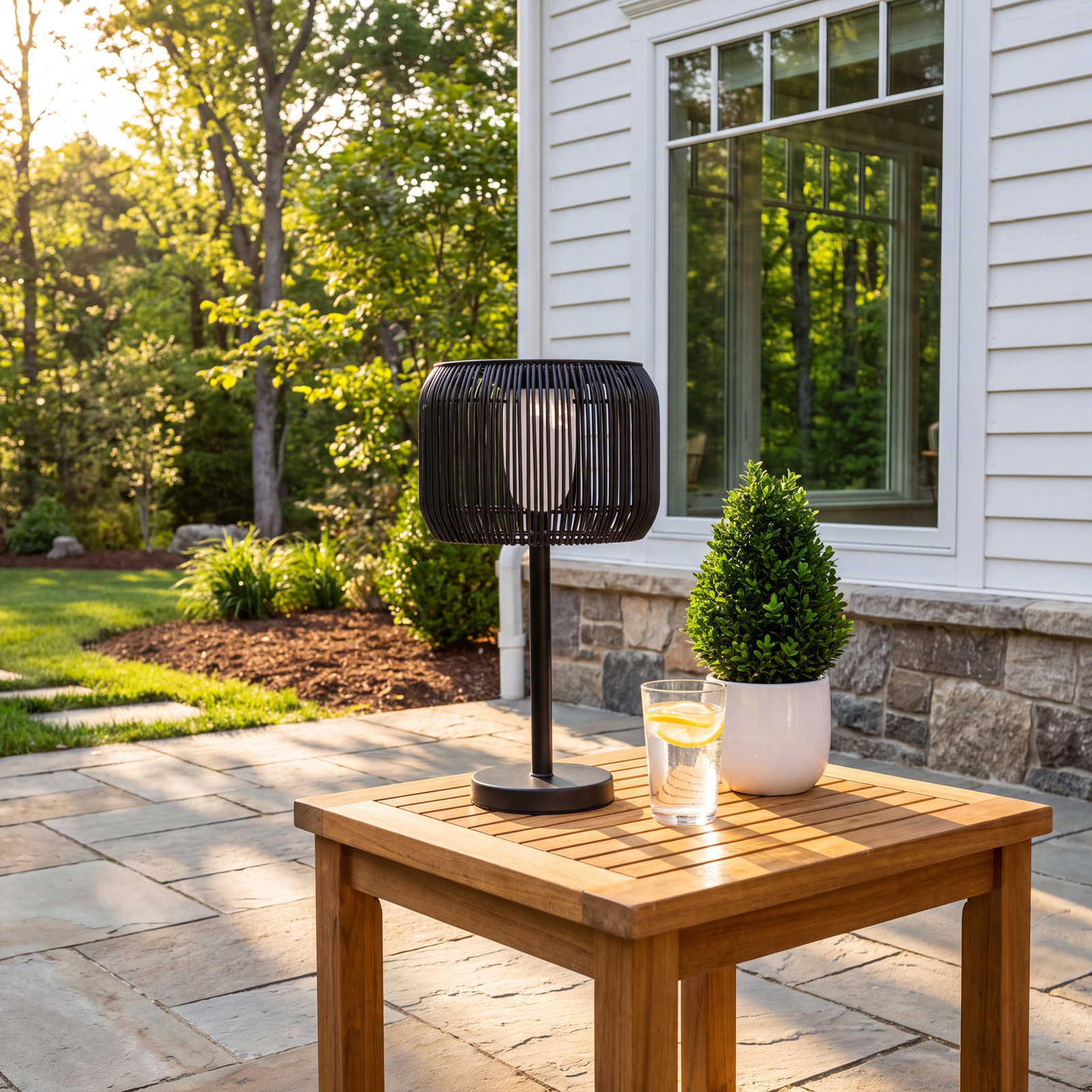 Solar Integrated LED Outdoor Table Lamp