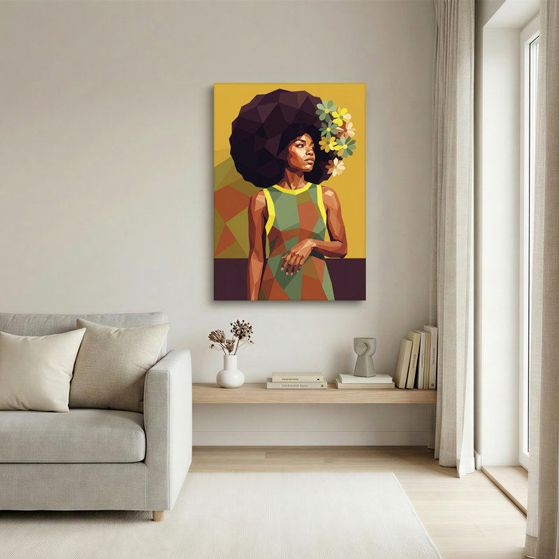 Art mural sur toile Low Poly, 24"H x 18"W