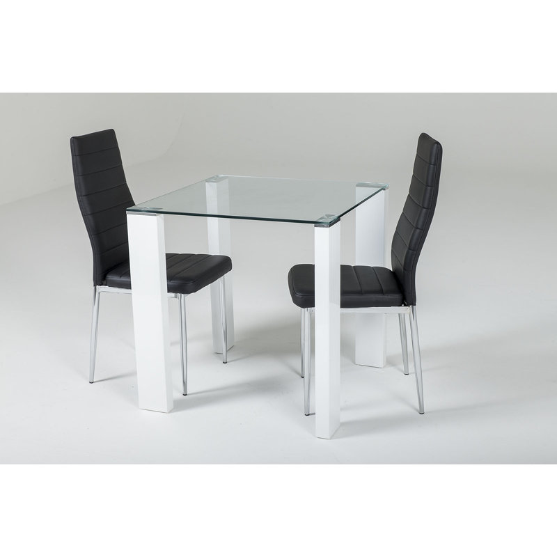 Mentone 2 - Person Dining Set, Black