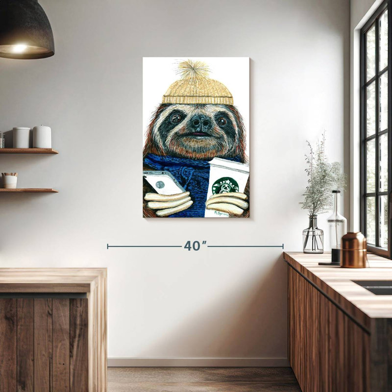 Paresseux urbain Brampt, H 36 po x l 24 po