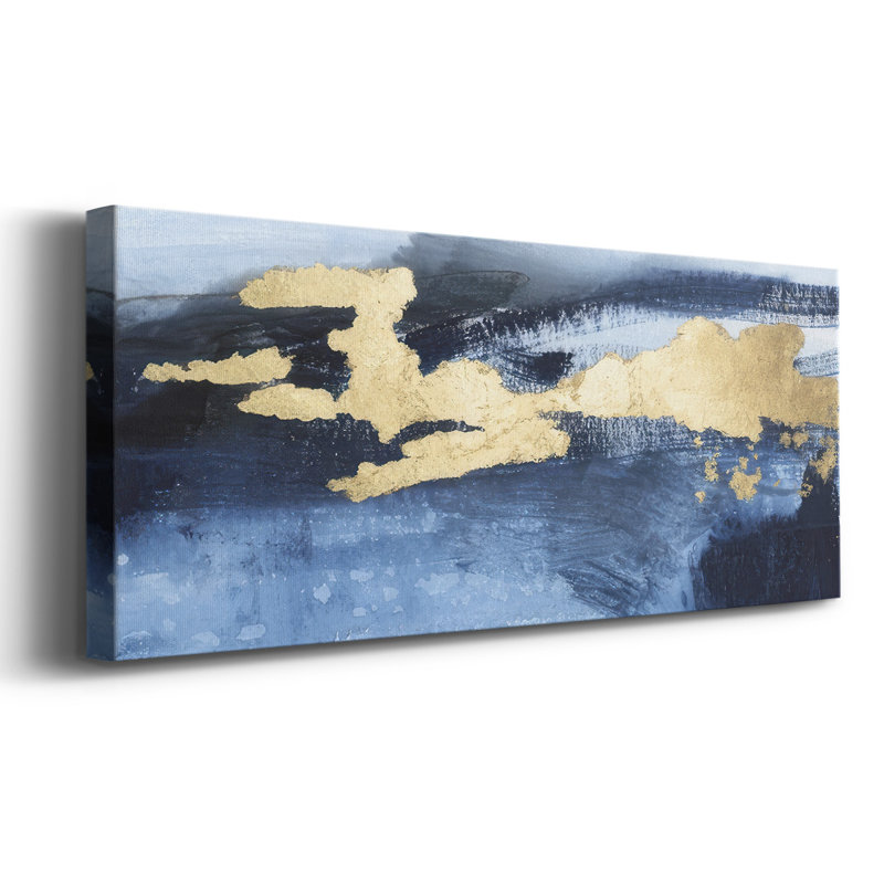 «I Indigo Sea I» sur toile, H 20 po x l 50 po x P 1,5 po