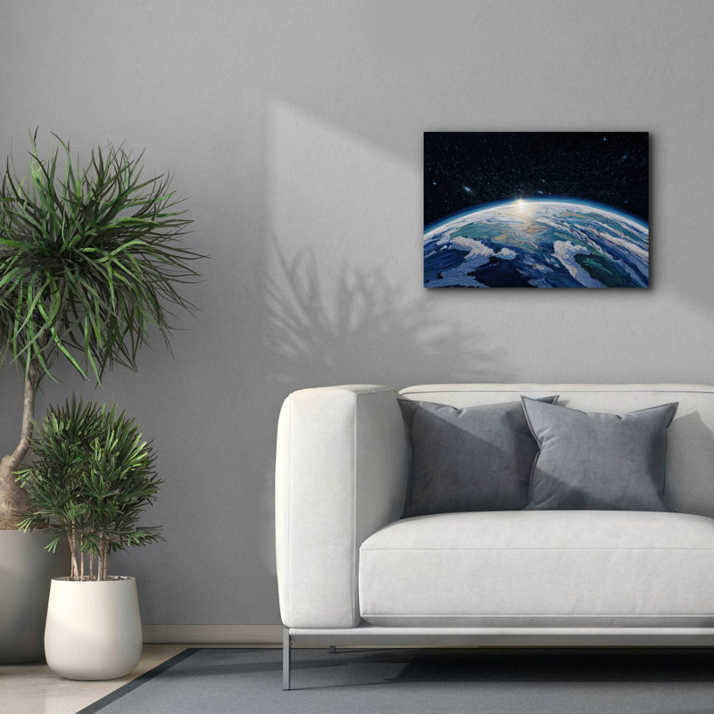  «Clay Earth 2» par Ann Klee, art mural sur toile, 26 po x 18 po, H 18 po x l 26 po