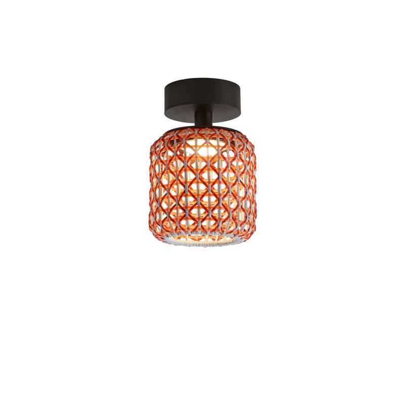 Nans 1 - Light LED Flush Mount, Red