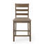 Ensemble de 2 tabourets de comptoir en bois rembourrés Farmhouse