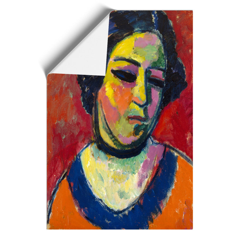 Portrait Of A Woman Vol.6 by Alexej Von Jawlensky - No Frame Painting, 30cm H x 21cm W x 0.1cm D
