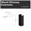 ZLINE 61 in. Rustic Shiplap Wooden Chimney Extension for Ceilings up to 12 ft.-1026988270