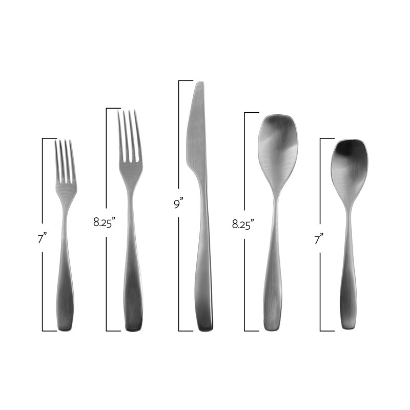 Canvas Home Voss 5 Piece Stainless Steel Flatware Set, Service For 1