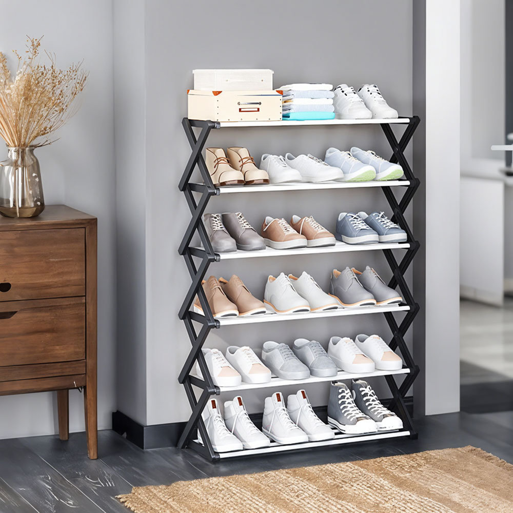 Small Corner 18 Pair Shoe Racknull