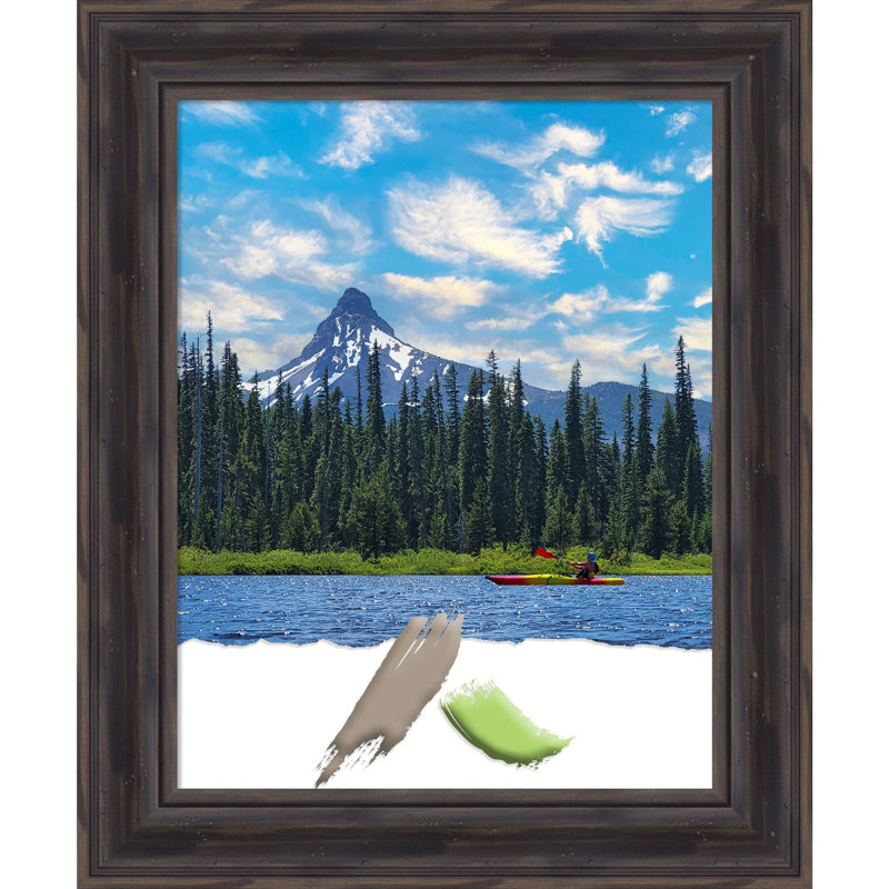 Bikash Wood Picture Frame, Black, 11" W x 14" H