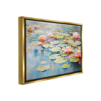 «Modern Lily Pad Paint Floater Frame» par Gina Kelly sur