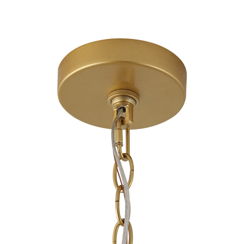 Mid-cenury Modern Oversized Branching Basket Leaf Chandelier