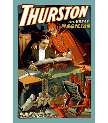 Thurston the Great Magician' by Strobridge Litho. Co Vintage Advertisement -  Buyenlarge, 0-587-21727-8C2436