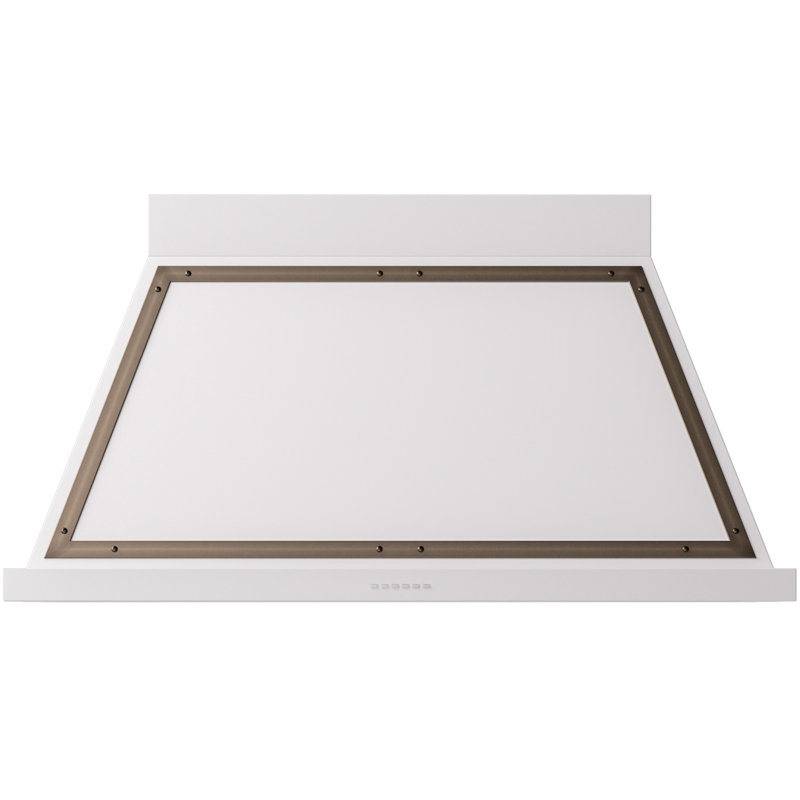 ILVE Nostalgie II Noblesse 48 in Range Hood, White/Bronze