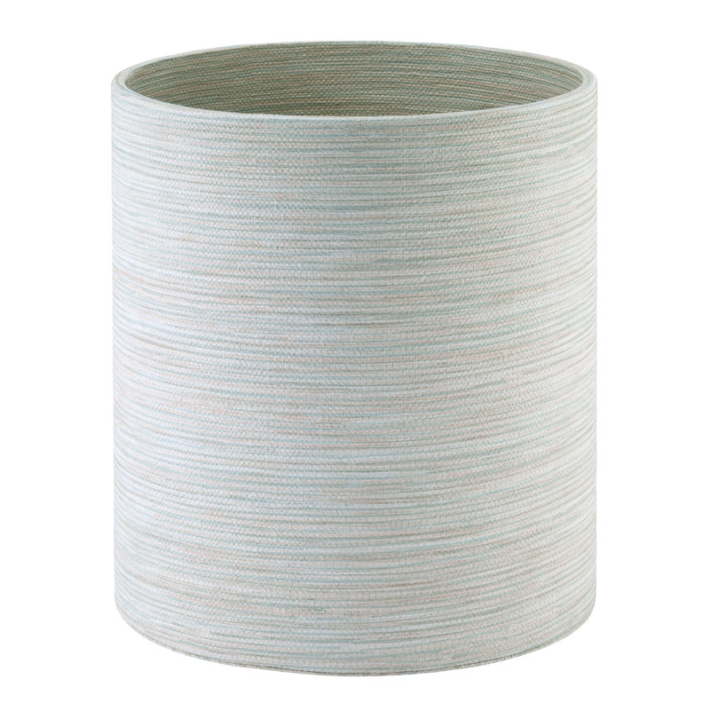 Grasscloth 4 Gallons Waste Bin, Celadon