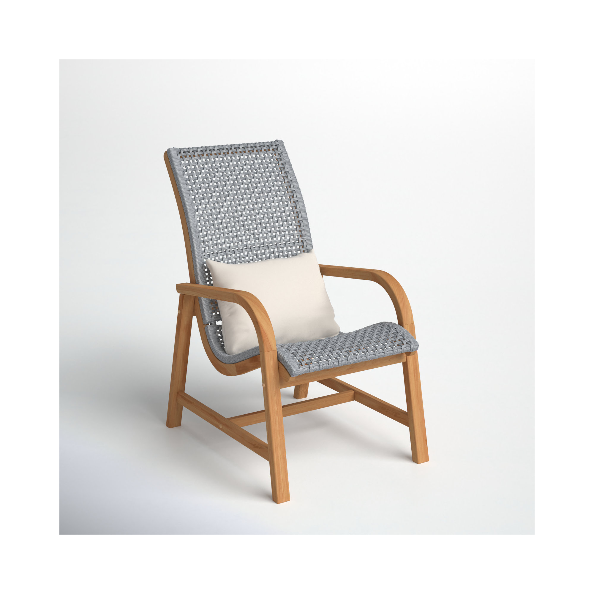 Watkins Teak Patio Lounge Chair - Free Lumbar Pillow