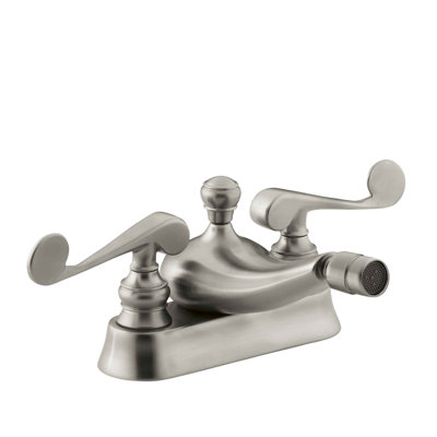 Robinet de bidet pivotant horizontal avec poignées leviers de volute central à Revival
