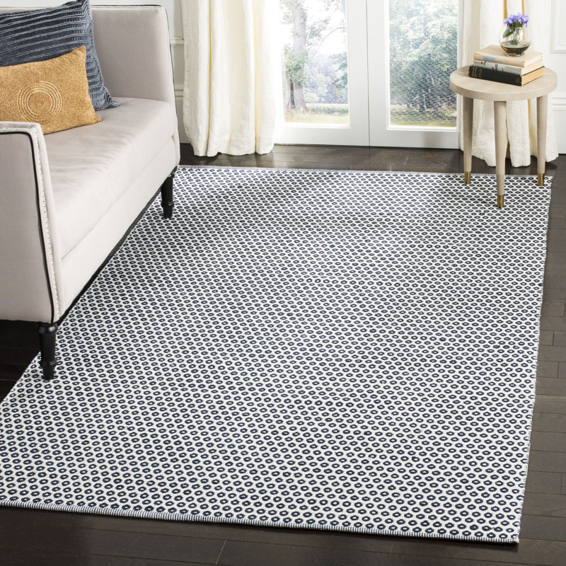 Orwell Hand Woven Cotton Geometric Rug, Rectangle 8' x 10'