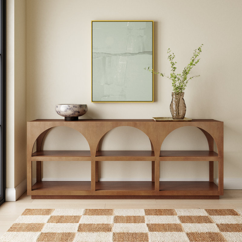 Bloomdale Solid Wood Console Table, Brown
