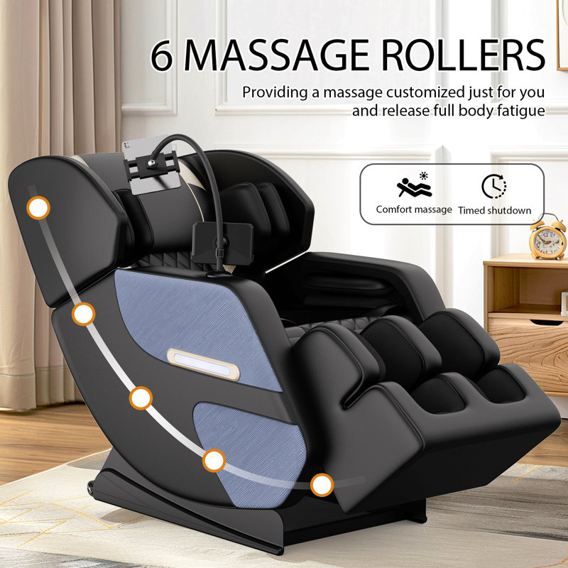 Fauteuil de massage inclinable sans gravité avec pression d'air corporelle complète