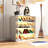 Wooden Shoe Storage With Led And Tidy Organization - Stackable For Sneakers (4 1 Arrangement-815097039