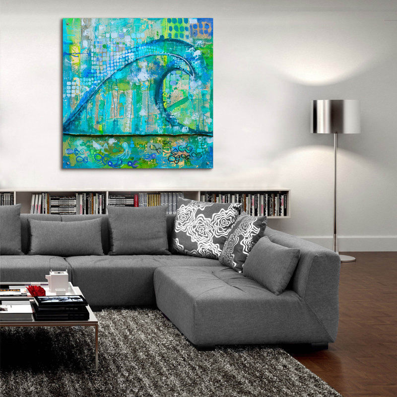 " Wave Fish " by Zwart, 36" H x 36" W x 0.2" D