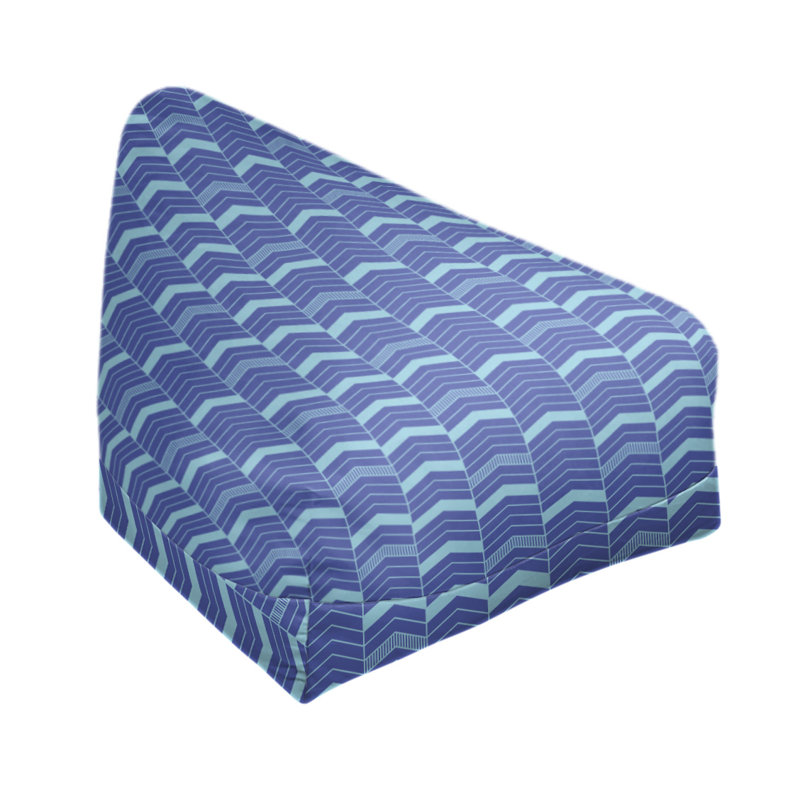 Fauteuil à billes standard &, H 27 po x L 30 po x P 25 po, Bleu / bleu sarcelle, Pas de bourre