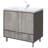 London Single Bathroom Vanity with Solid Surface Top