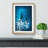 Mother and Calf Humpback Whale in Abstract - Picture Frame Graphic Art Print-55725604-55725603