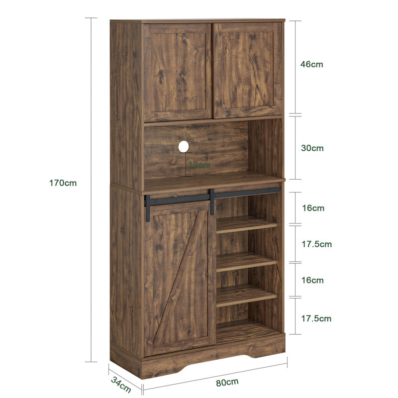 Binghampton 170cm Kitchen Pantry