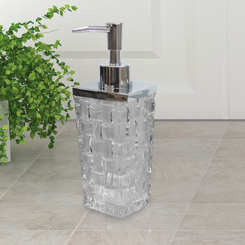 Distributeur de lotion Basket Weave, Blanc