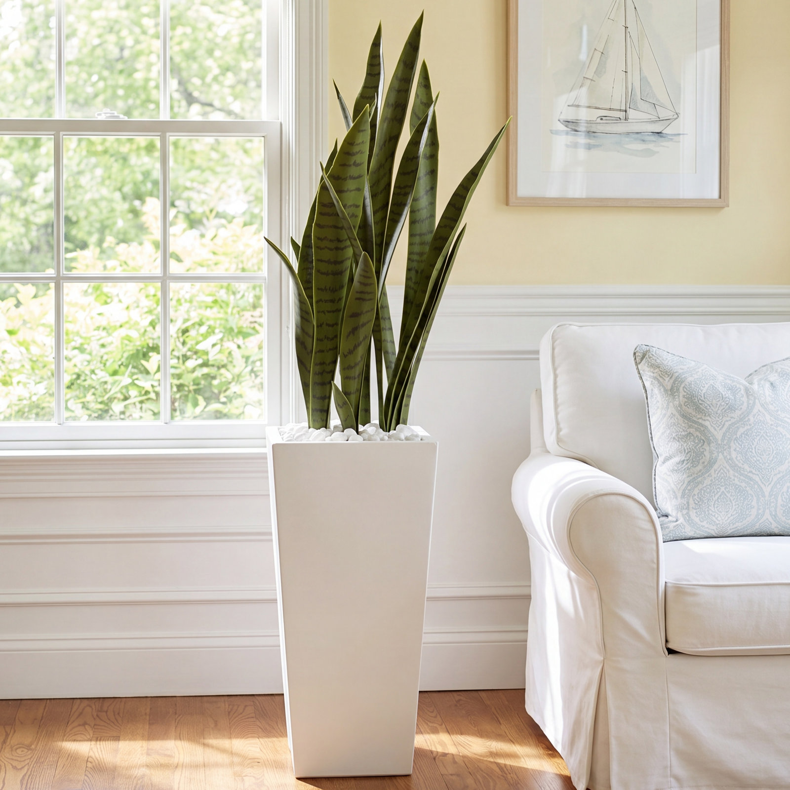 Emele 48'' Faux Succulent in Stone Planter