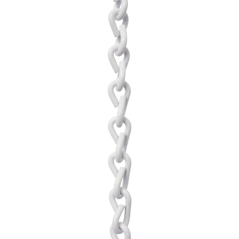 Chaîne décorative à double cric, H 120 po x l 0,24 po x P 0,06 po, Blanc