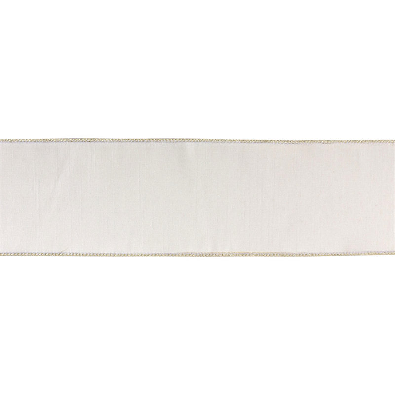 Ruban de couleur unie Glendene, Blanc