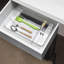 Plateau de rangement en acrylique transparent Ondisplay - 4 tiroirs à cosmétiques pour meuble-lavabo, salle de bain ou bureau