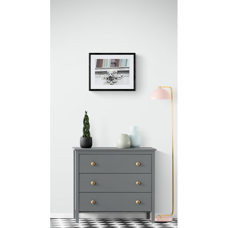 Murray Hill Print by Alfred Pommer, 25" H x 33" W, Black Framed Canvas