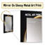 Gold And Black Stained Glass Spiral V - Gold Modern Wall Mirror-676383849