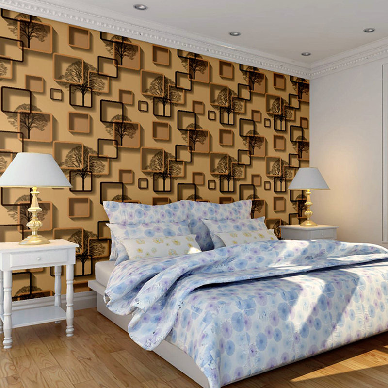 Rouleau de papier peint l 33 pi x p 20,5 po Heald, Brun