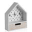 MDF Wood Wall Organizer with Key Hooks