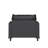 Upholstered Single Seat Sofa With Pillows-525545301