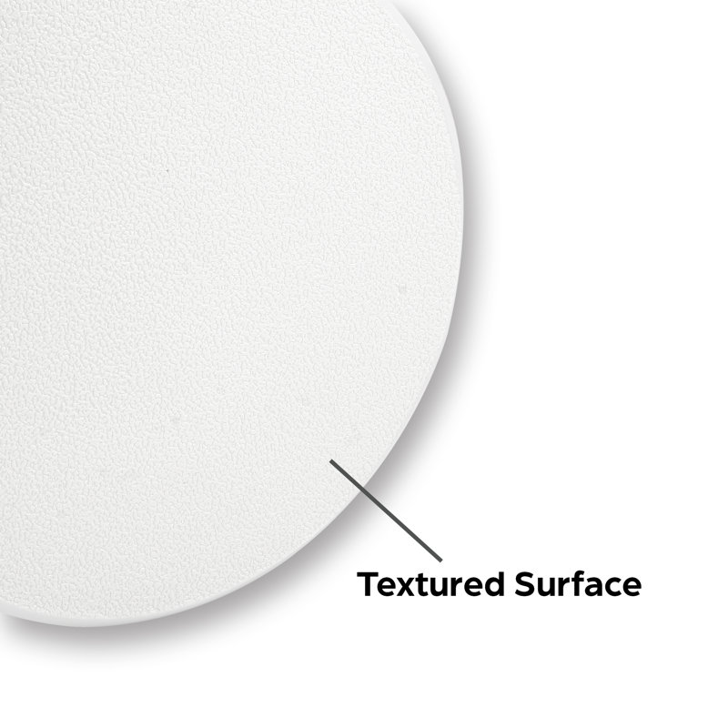 Vinyl Circular Wall Protector with Self-Adhesive Backing, 7-In. Diameter, Off White