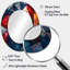 Drapeau des États-Unis Unity In Force USA - grand miroir mural ovale en métal-113798981