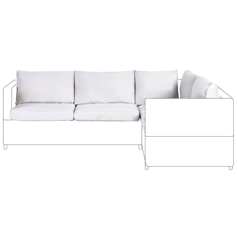 Outdoor Cushion Cover Set AVOLA Light Grey